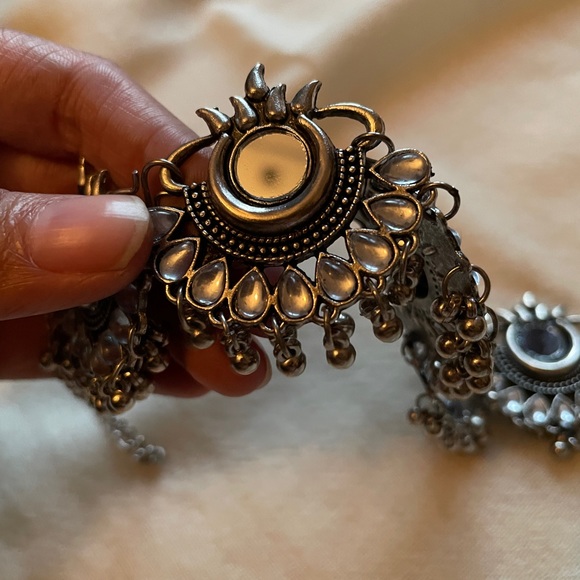 Mirror choker with matching Earrings - Picture 6 of 10